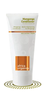 En tube Africa Organics - Mongongo Shampoo og balsam, kendt for sine naturlige ingredienser, der fremmer velvære og sundhed.